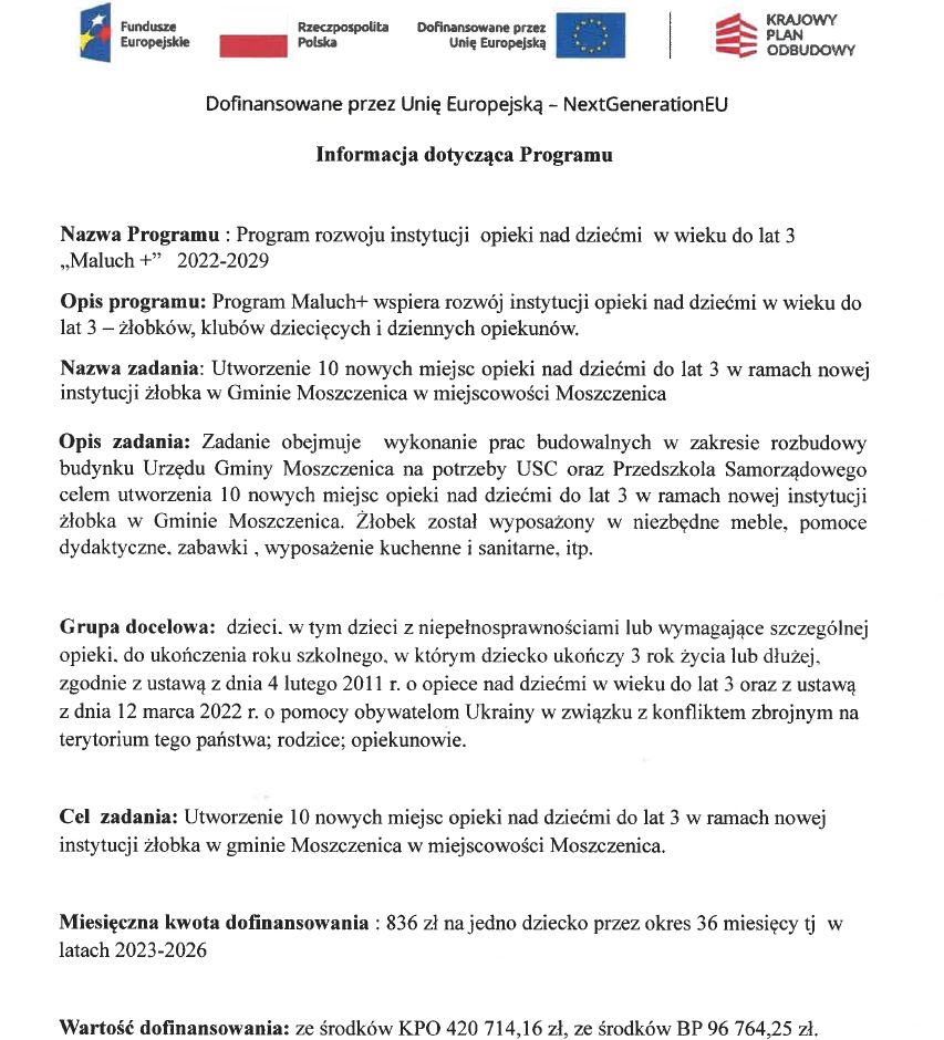 Opis Programu Maluch+